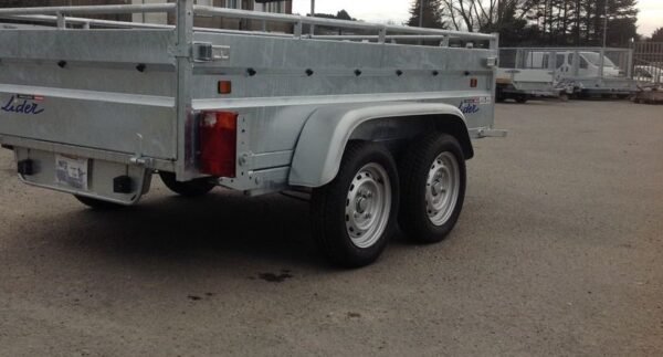 Remorque benne Lider – 1500 kg – double essieux freinés – robuste & neuve