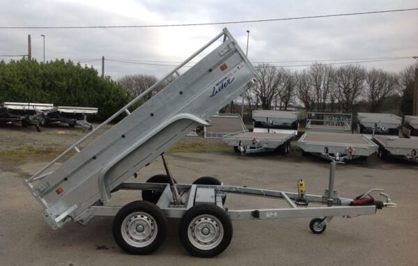 Remorque benne Lider – 1500 kg – double essieux freinés – robuste & neuve