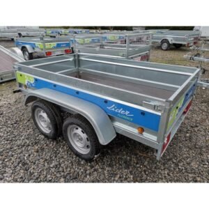 Remorque florence 233x132x39 + capot abs + double ridelles , livré neuve avec garantie 2ans