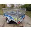 Remorque Cadix – 205×132×39 cm – rehausses grillagées 50 cm – neuve avec garantie 2 ans