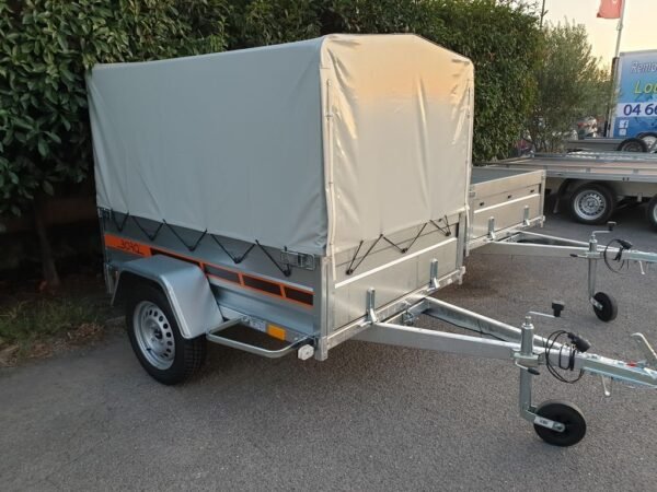 Remorque Boro BO717 170×122 cm – PTAC 750 kg, caisse basculante, ridelles 40 cm