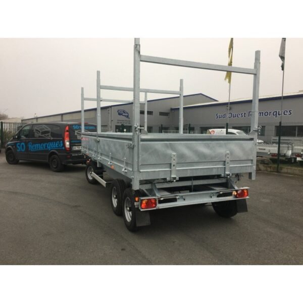 Remorque benne avant-train – avant rond – neuve avec garantie 2 ans