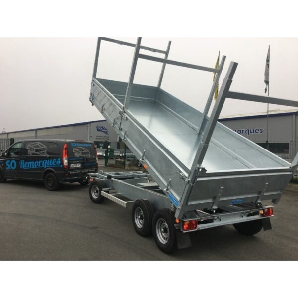Remorque benne avant-train – avant rond – neuve avec garantie 2 ans