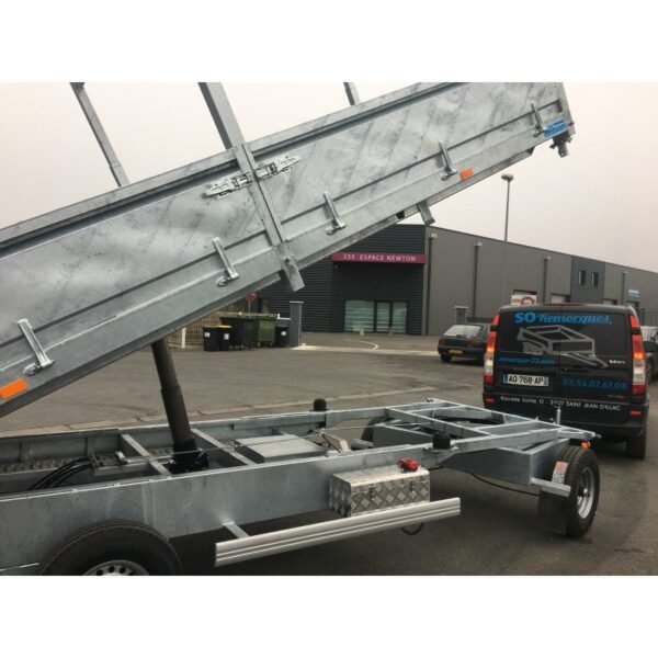 Remorque benne avant-train – avant rond – neuve avec garantie 2 ans