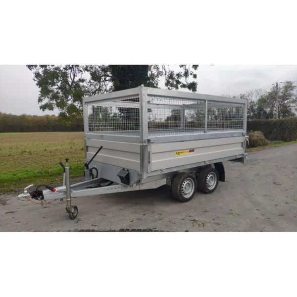 Remorque benne 2,7 T – caisse 260×150 ou 300×180 cm, double essieu